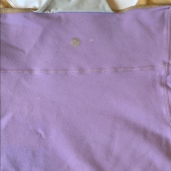 lululemon Scoop Neck Women's Purple and White Top - Picture 3 of 6
